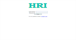 Desktop Screenshot of hri.com