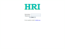 Tablet Screenshot of hri.com
